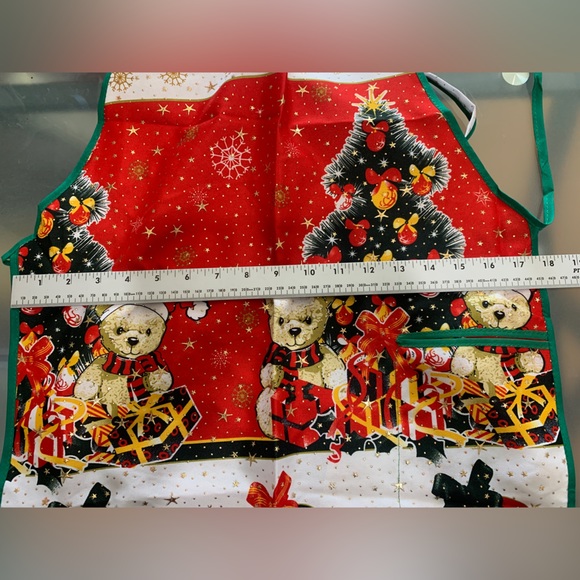Christmas apron holiday apron mandil de navidad - Picture 7 of 9